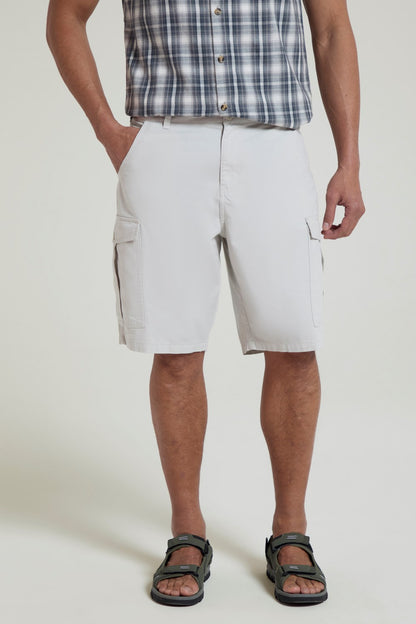 Mountain Warehouse Mens Cargo Shorts 100% Twill Cotton Multiple Pockets