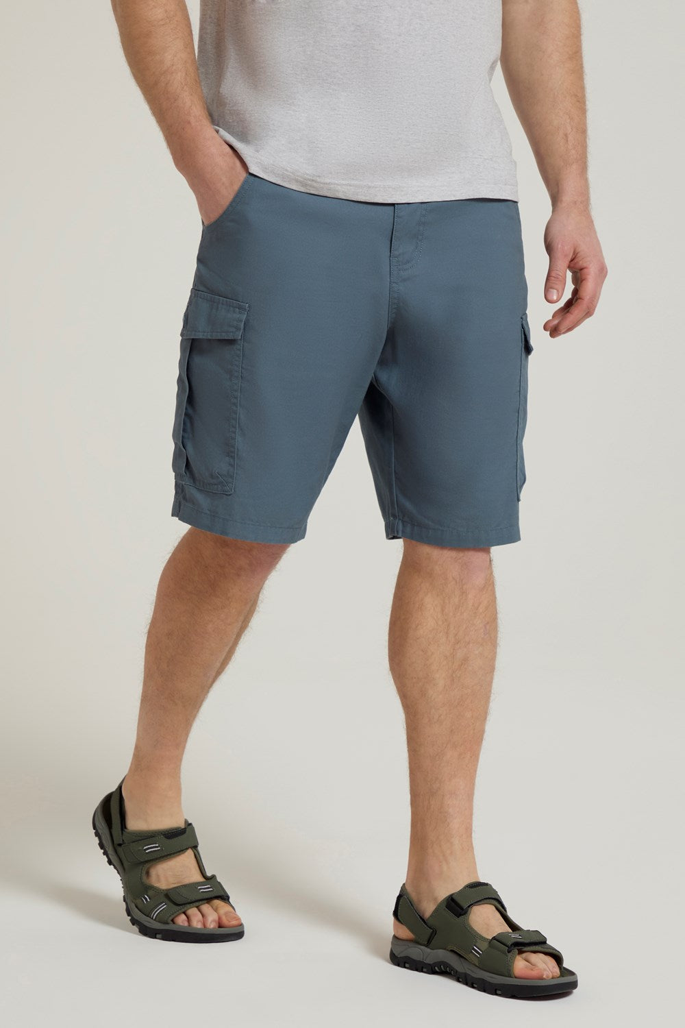 Mountain Warehouse Mens Cargo Shorts 100% Twill Cotton Multiple Pockets