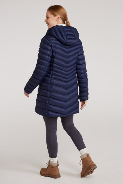 Mountain Warehouse Womens Padded Long Jacket Water Resistant Winter Ladies Coat