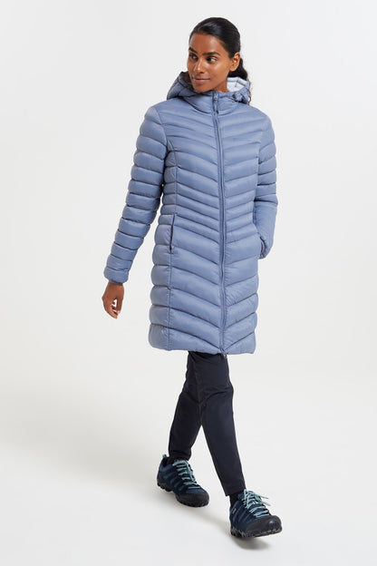 Mountain Warehouse Womens Padded Long Jacket Water Resistant Winter Ladies Coat