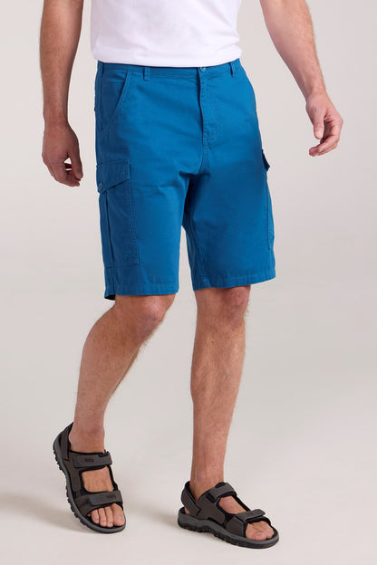 Mountain Warehouse Mens Cargo Shorts 100% Twill Cotton Multiple Pockets