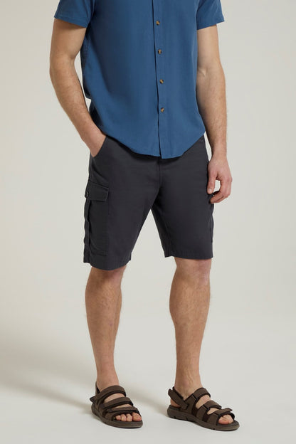 Mountain Warehouse Mens Cargo Shorts 100% Twill Cotton Multiple Pockets