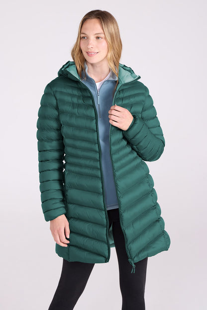 Mountain Warehouse Womens Padded Long Jacket Water Resistant Winter Ladies Coat