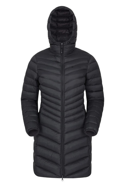 Mountain Warehouse Womens Padded Long Jacket Water Resistant Winter Ladies Coat