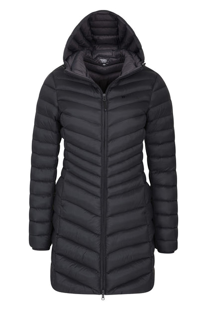 Mountain Warehouse Womens Padded Long Jacket Water Resistant Winter Ladies Coat