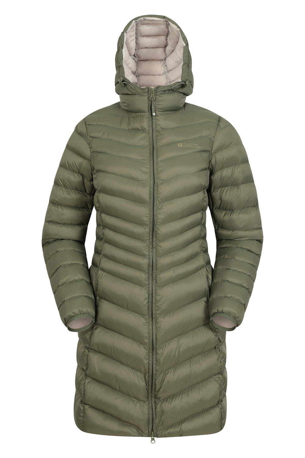 Mountain Warehouse Womens Padded Long Jacket Water Resistant Winter Ladies Coat