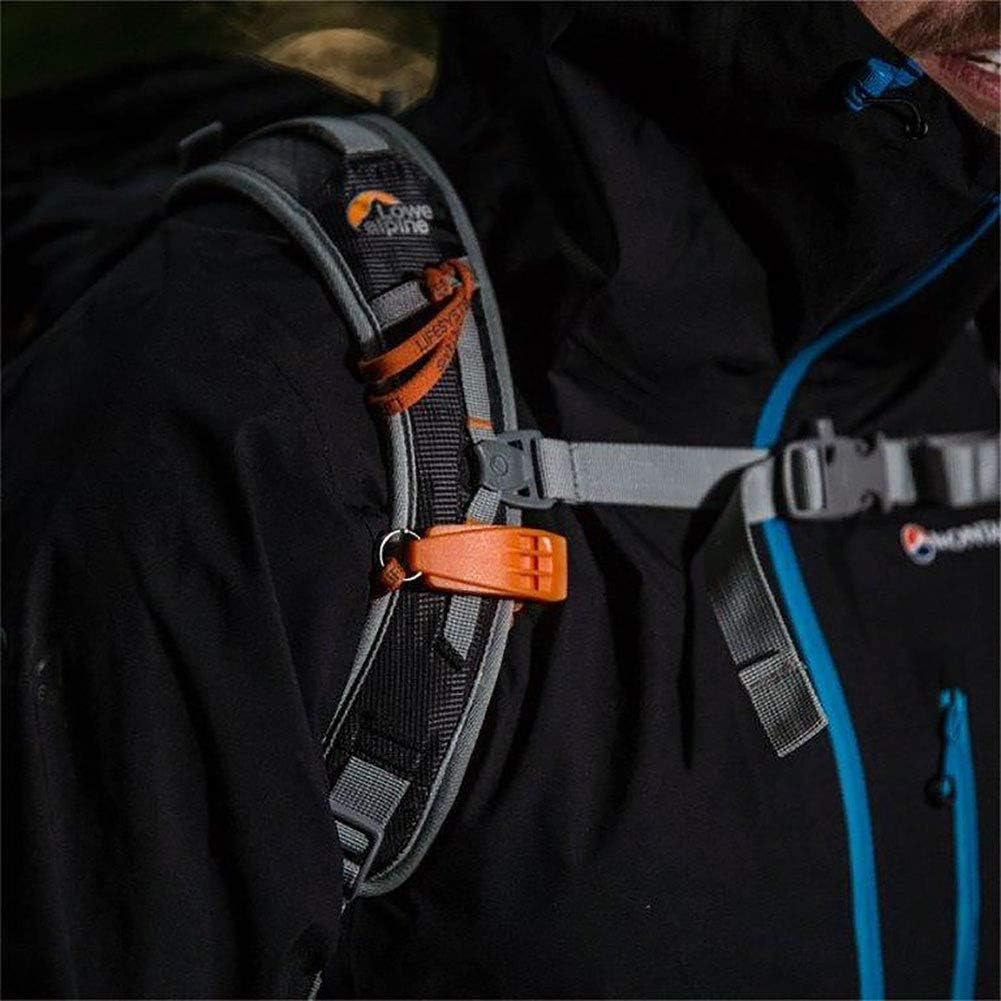 Super-Loud Emergency Triple-Chamber Hurricane Whistle with Lanyard for the Outdoors, Camping and Hiking