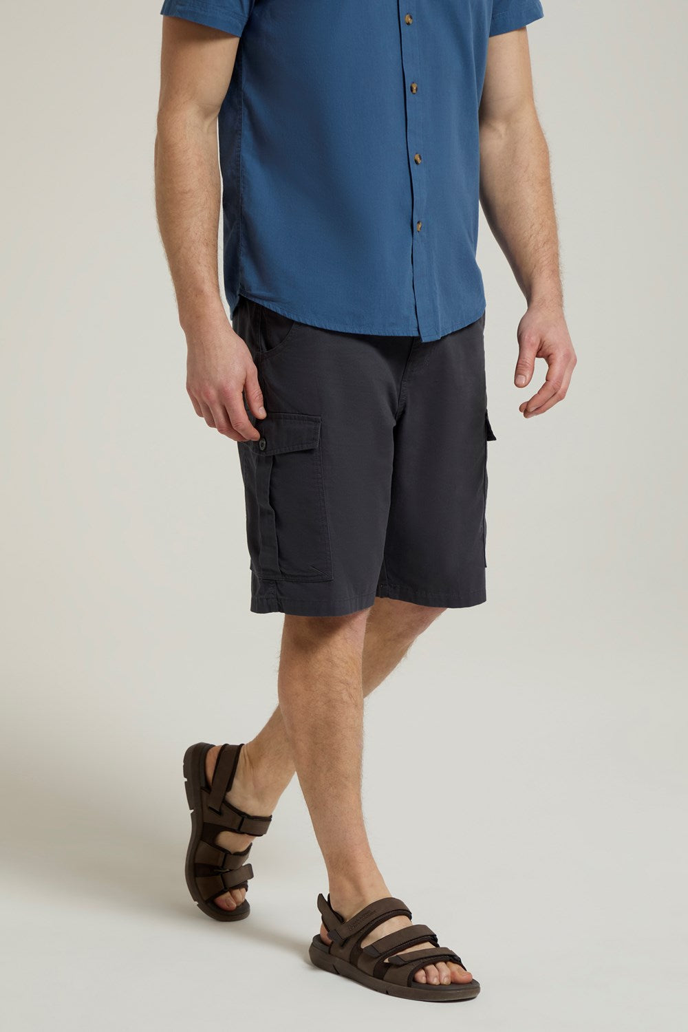 Mountain Warehouse Mens Cargo Shorts 100% Twill Cotton Multiple Pockets