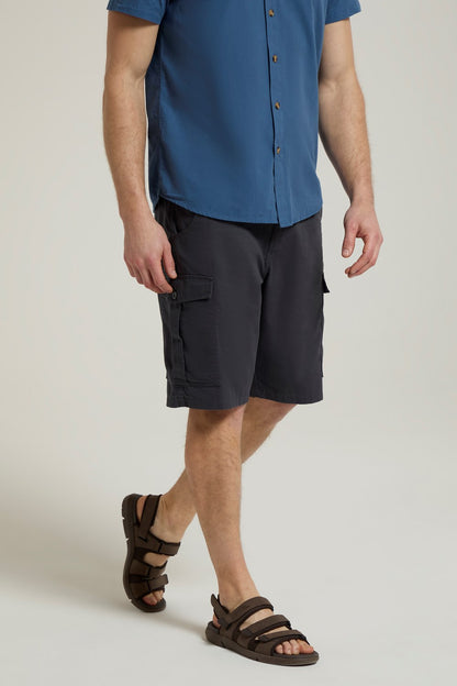 Mountain Warehouse Mens Cargo Shorts 100% Twill Cotton Multiple Pockets