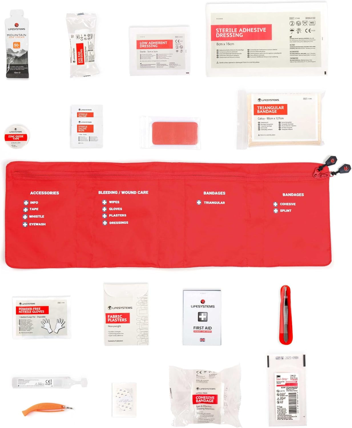 Bike First Aid Kit Solo, CE Certified Contents, Specifically Designed for Cycling and Mountain Biking