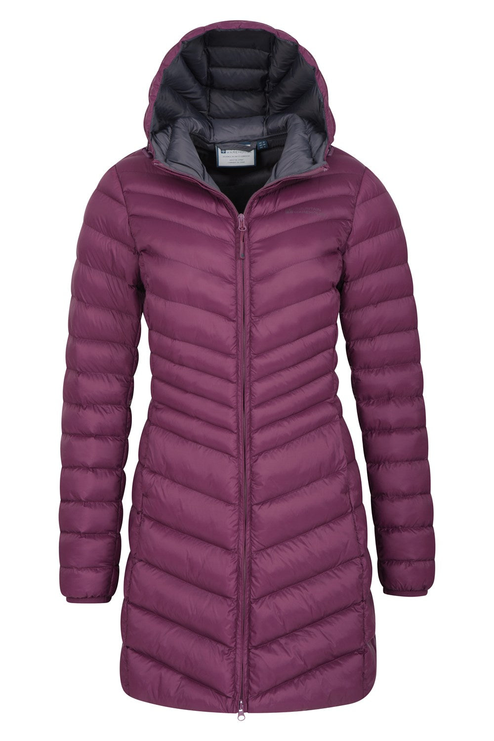 Mountain Warehouse Womens Padded Long Jacket Water Resistant Winter Ladies Coat