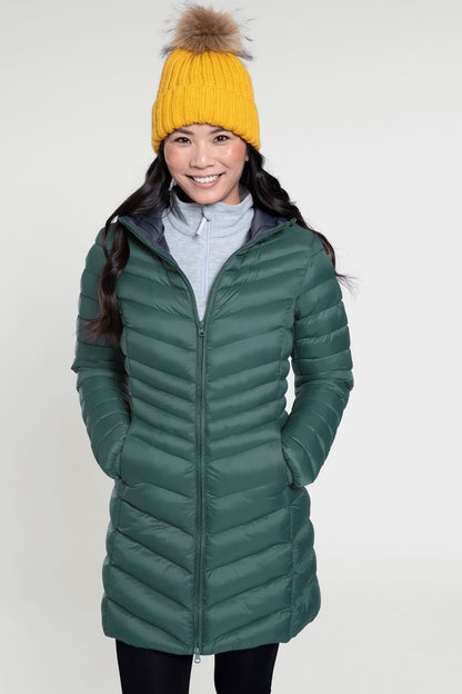Mountain Warehouse Womens Padded Long Jacket Water Resistant Winter Ladies Coat