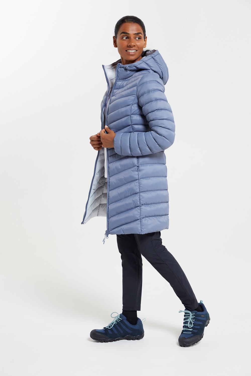 Mountain Warehouse Womens Padded Long Jacket Water Resistant Winter Ladies Coat