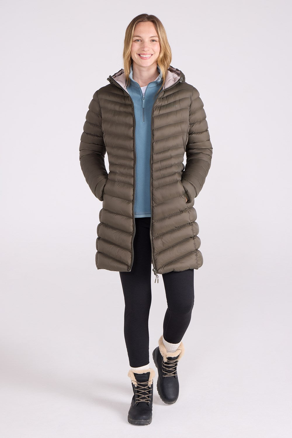 Mountain Warehouse Womens Padded Long Jacket Water Resistant Winter Ladies Coat
