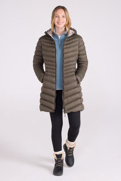 Mountain Warehouse Womens Padded Long Jacket Water Resistant Winter Ladies Coat