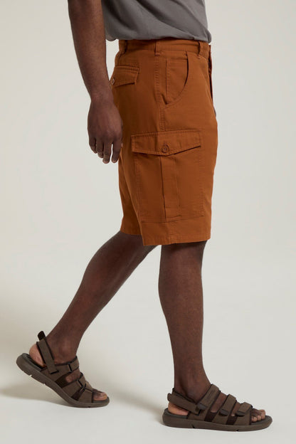 Mountain Warehouse Mens Cargo Shorts 100% Twill Cotton Multiple Pockets