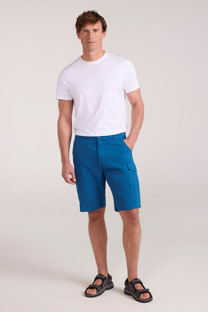 Mountain Warehouse Mens Cargo Shorts 100% Twill Cotton Multiple Pockets