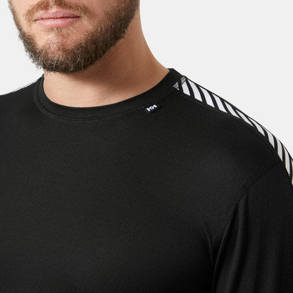 Herren HH LIFA Stripe Crew Langarm Funktionsshirt