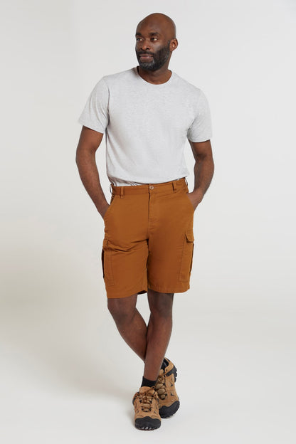 Mountain Warehouse Mens Cargo Shorts 100% Twill Cotton Multiple Pockets