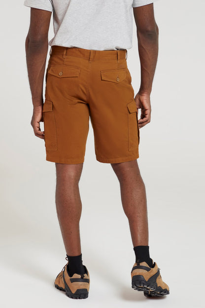 Mountain Warehouse Mens Cargo Shorts 100% Twill Cotton Multiple Pockets