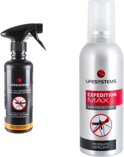 Ex4 anti Mosquito Clothing, Footwear and Outdoor Gear Treatment - 350 Ml Spray | Protect against Mosquitoes, Midges & Insect Repellent Expedition Max Mosquito Repellent Pump Spray