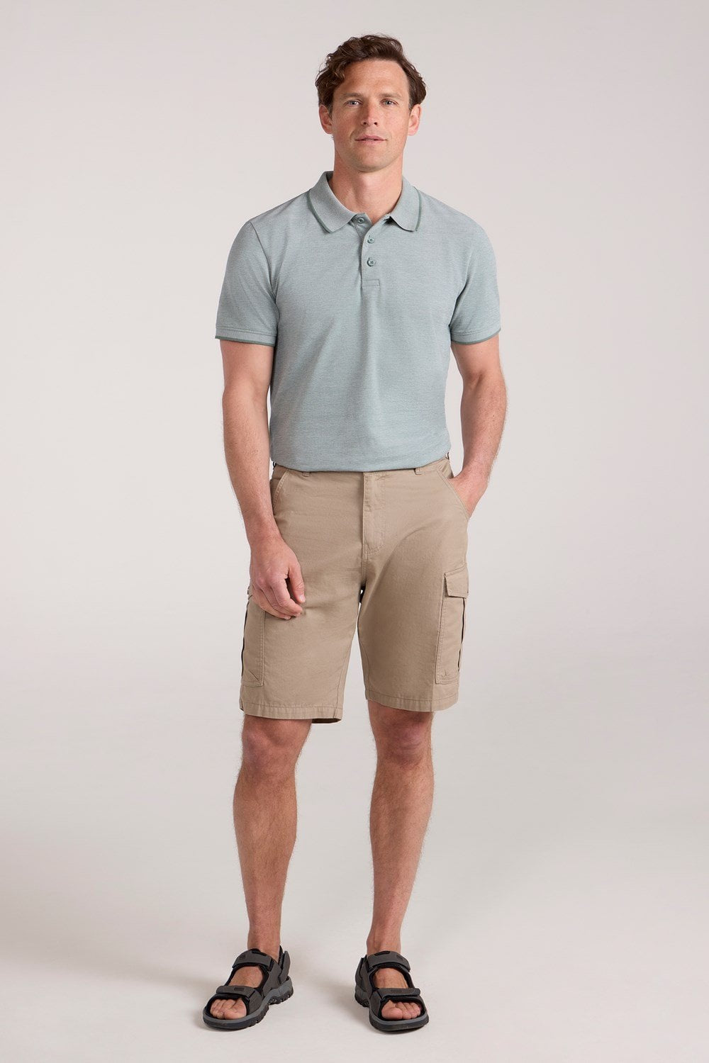 Mountain Warehouse Mens Cargo Shorts 100% Twill Cotton Multiple Pockets