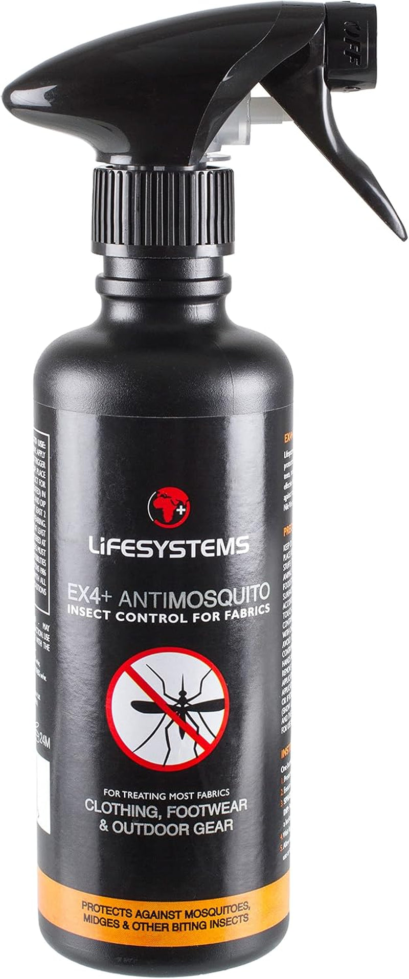 Ex4 anti Mosquito Clothing, Footwear and Outdoor Gear Treatment - 350 Ml Spray | Protect against Mosquitoes, Midges & Insect Repellent Expedition Max Mosquito Repellent Pump Spray