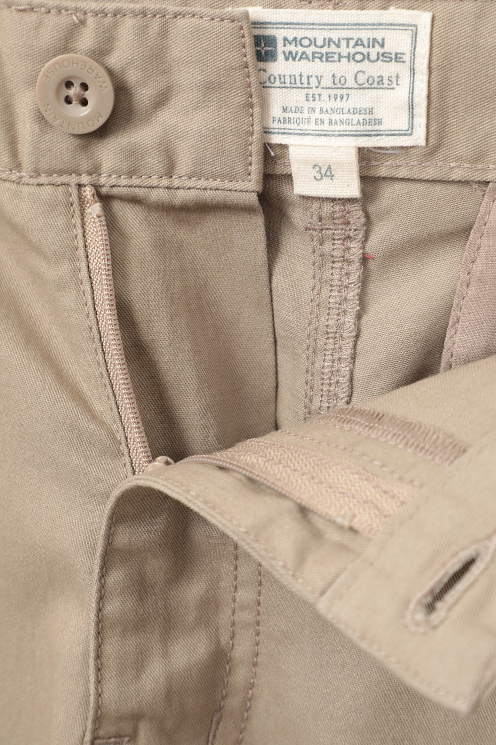 Mountain Warehouse Mens Cargo Shorts 100% Twill Cotton Multiple Pockets