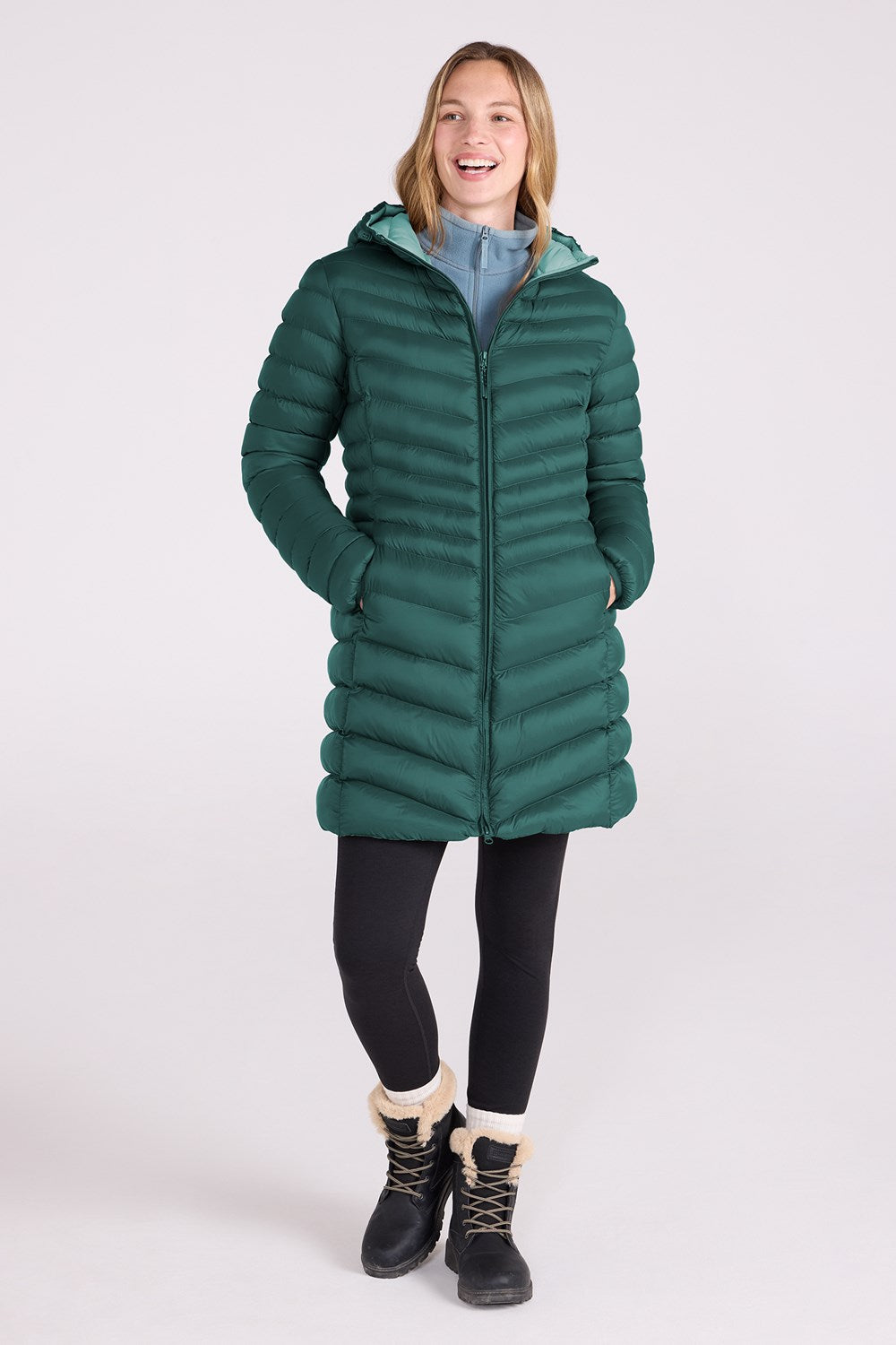 Mountain Warehouse Womens Padded Long Jacket Water Resistant Winter Ladies Coat