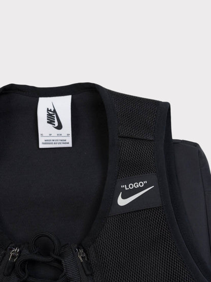 Nike bib vest with mesh side panels and swoosh logo label on chest