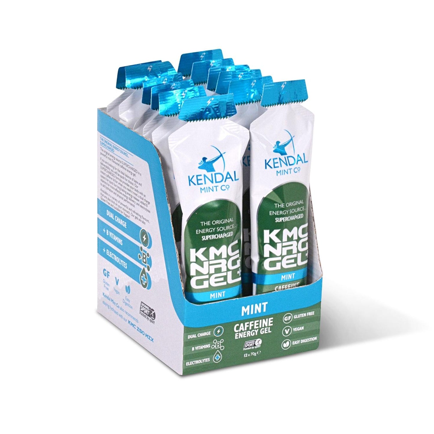 KMC NRG GEL+ Mint Caffeine Energy Gel 70g