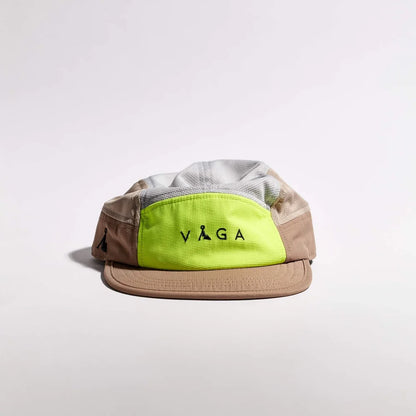VÅGA Club Cap - Taupe / Neon Yellow / Light Grey