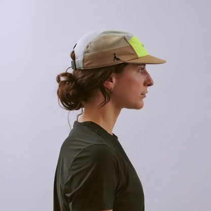 VÅGA Club Cap - Taupe / Neon Yellow / Light Grey