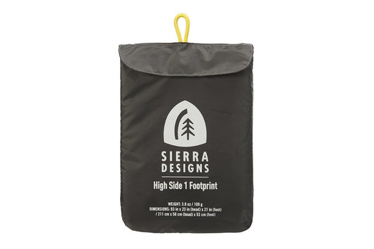 Sierra Designs High Side 1 person tent footprint bag, dark gray with hanging loop
